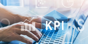 "KPI" text over a laptop keyboard
