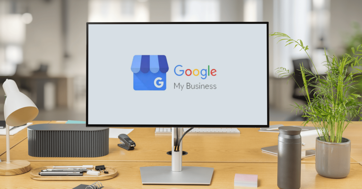 Google my business on computer screen