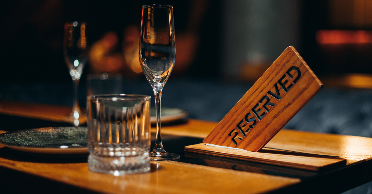 Reserved table